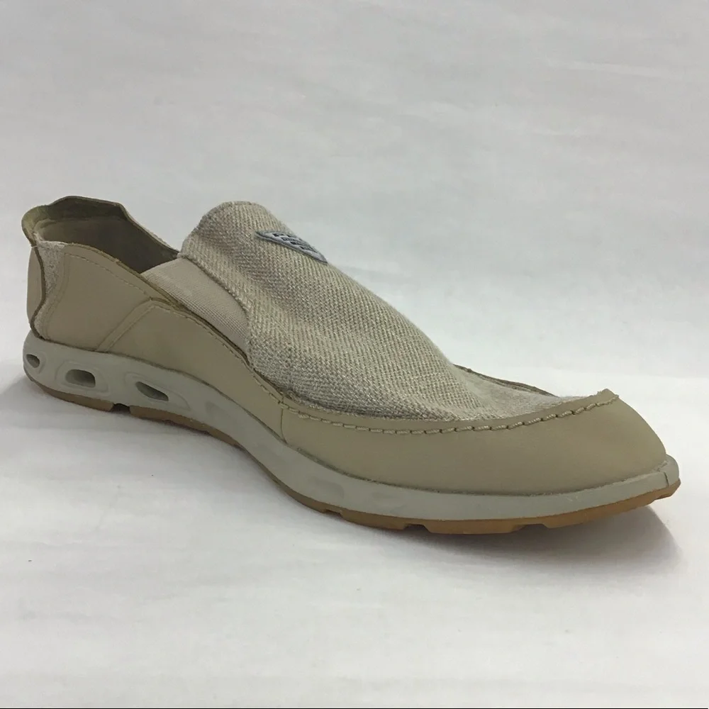 Columbia Bahama Vent PFG Boat Shoe, Tan, Size: 10 Mens,